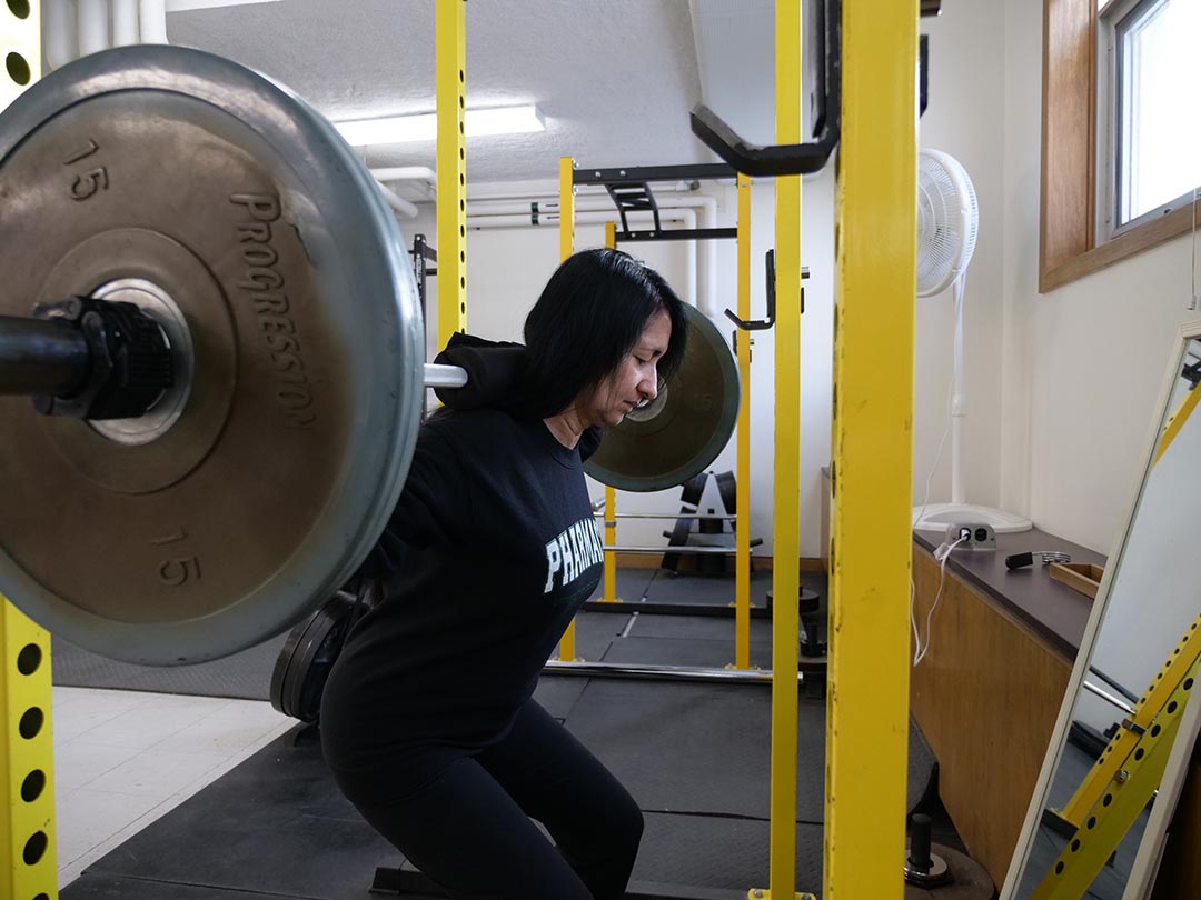  Kajoo Kamal undergoes intense training as part of a research program with Dr. Phil Chilibeck (PhD) to study bone health. (Photo: Submitted) 